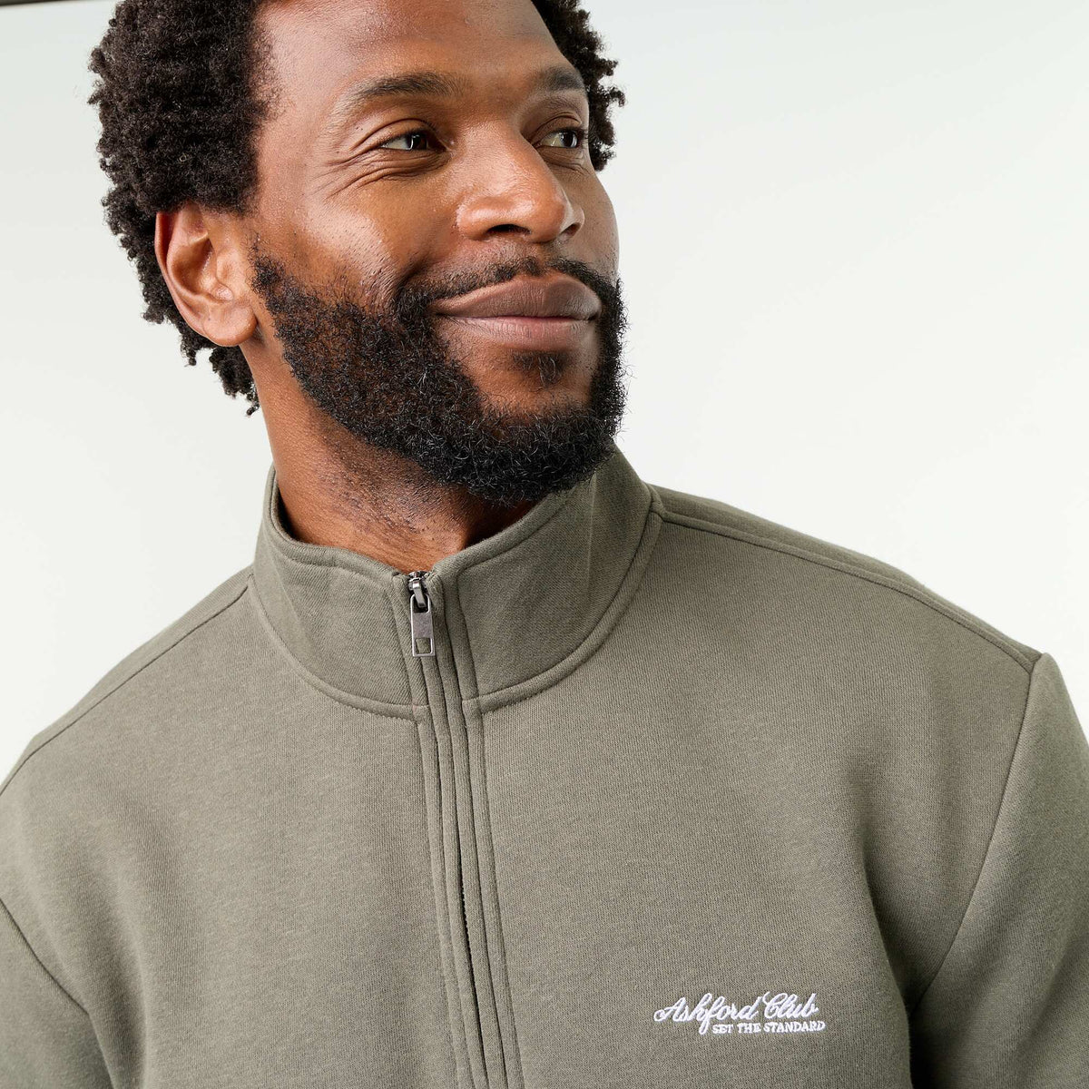 Quarter-zip sweatshirt GREEN