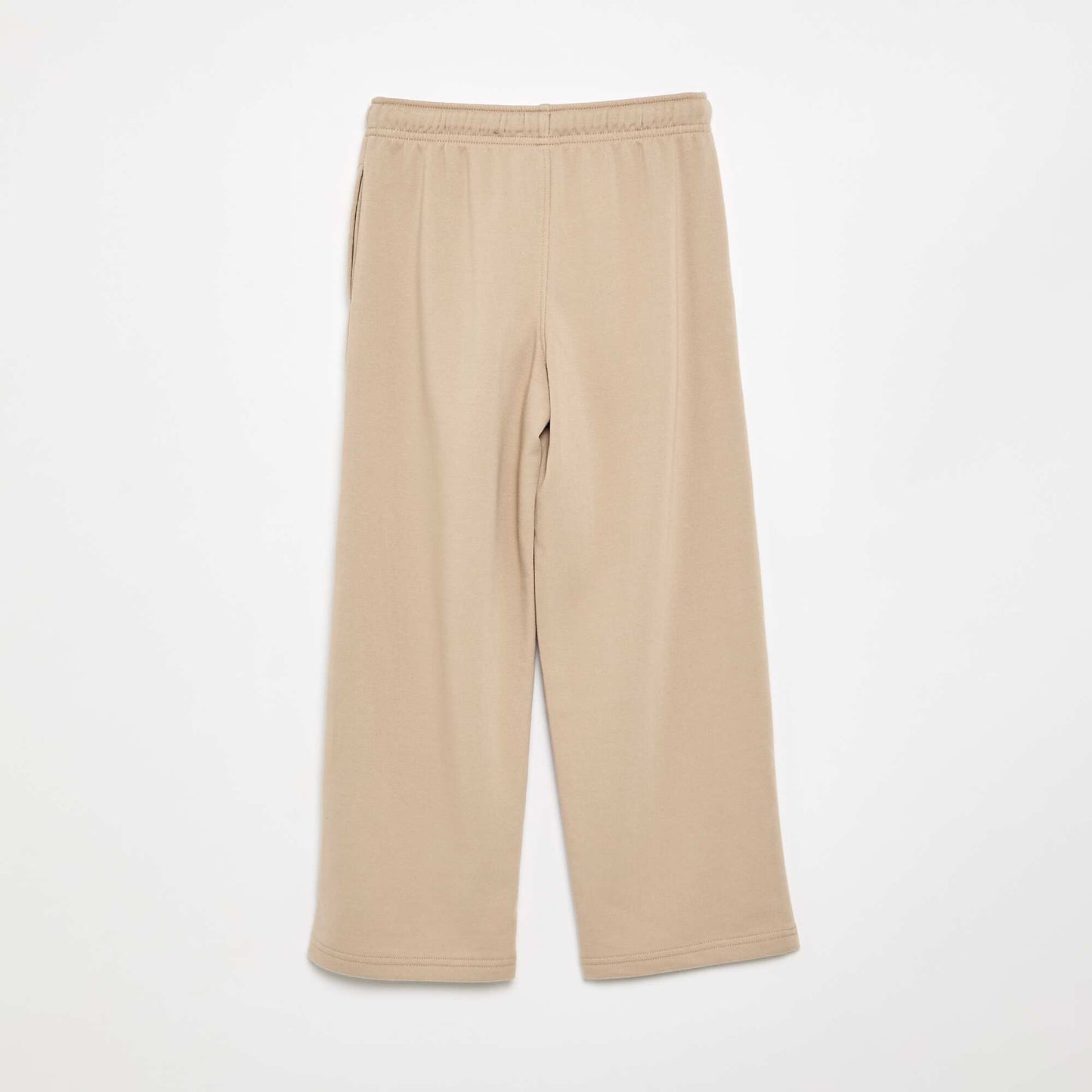 Plain French Terry Jogger Pants BEIGE