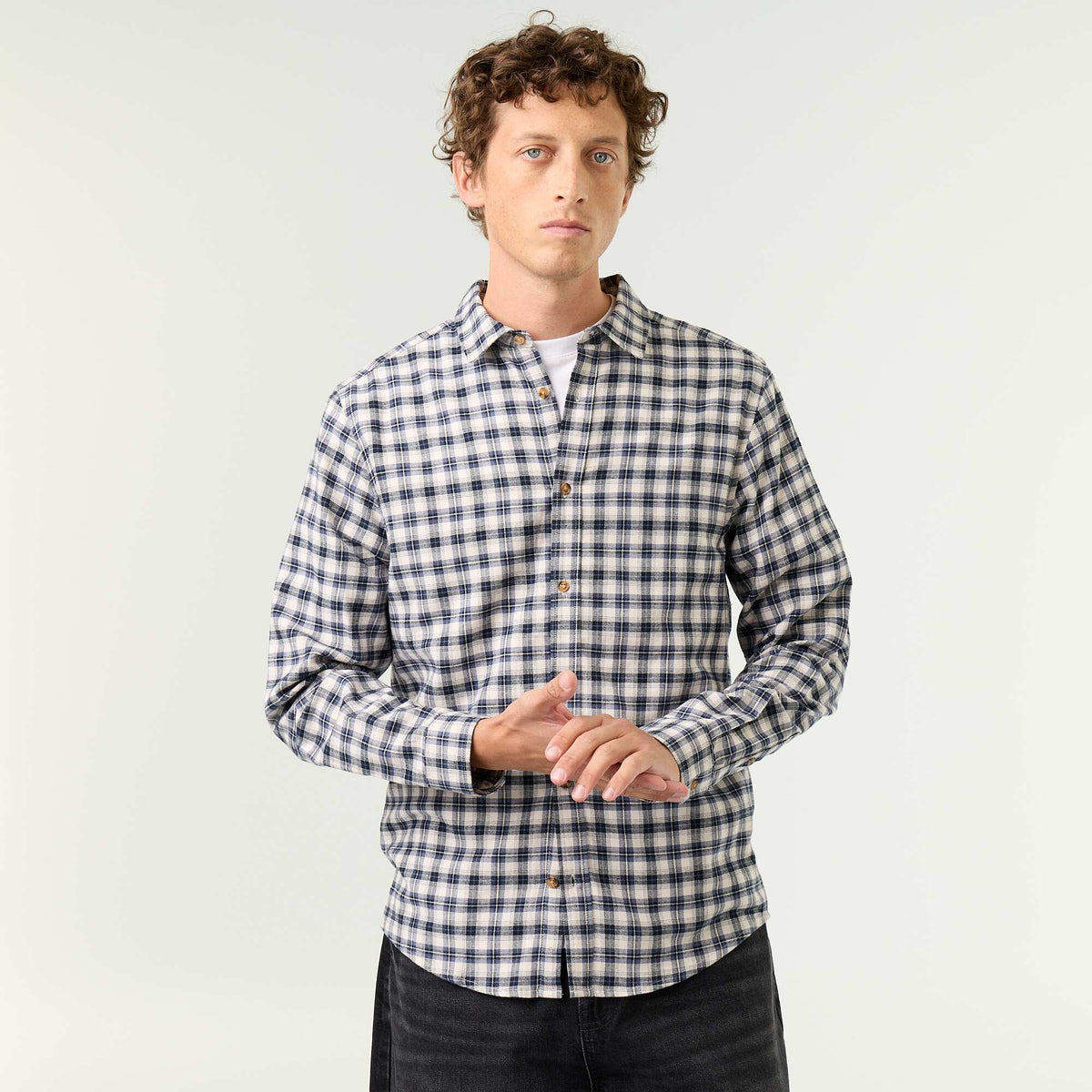 Checked Shirt BLUE
