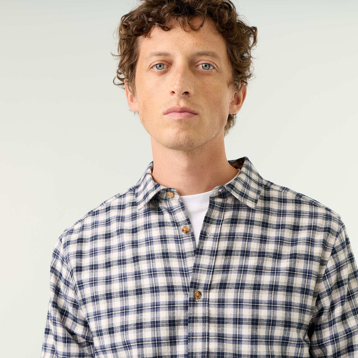 Checked Shirt BLUE