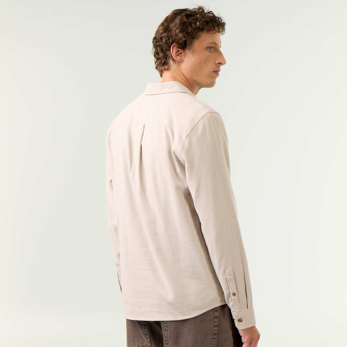 Checked Shirt BEIGE
