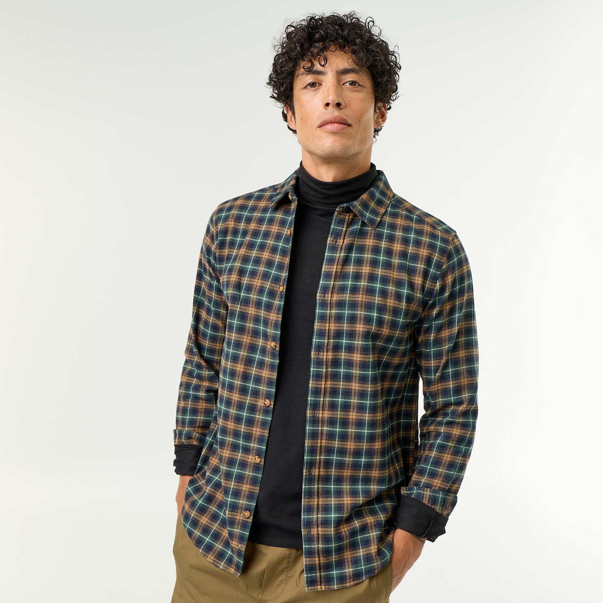 Checked Shirt GREEN