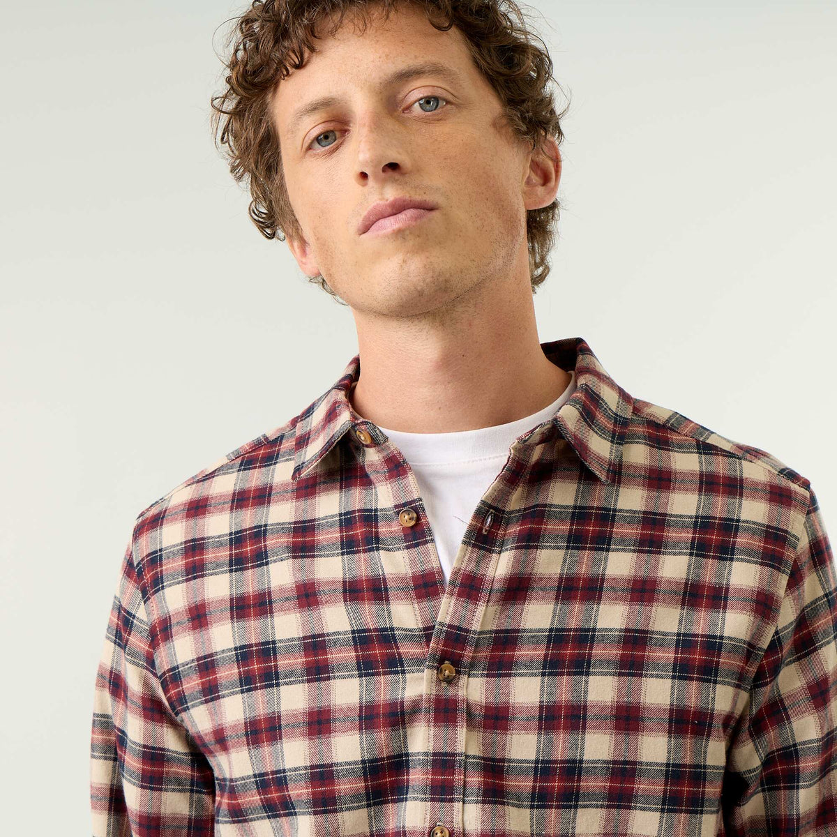 Checked Shirt BROWN