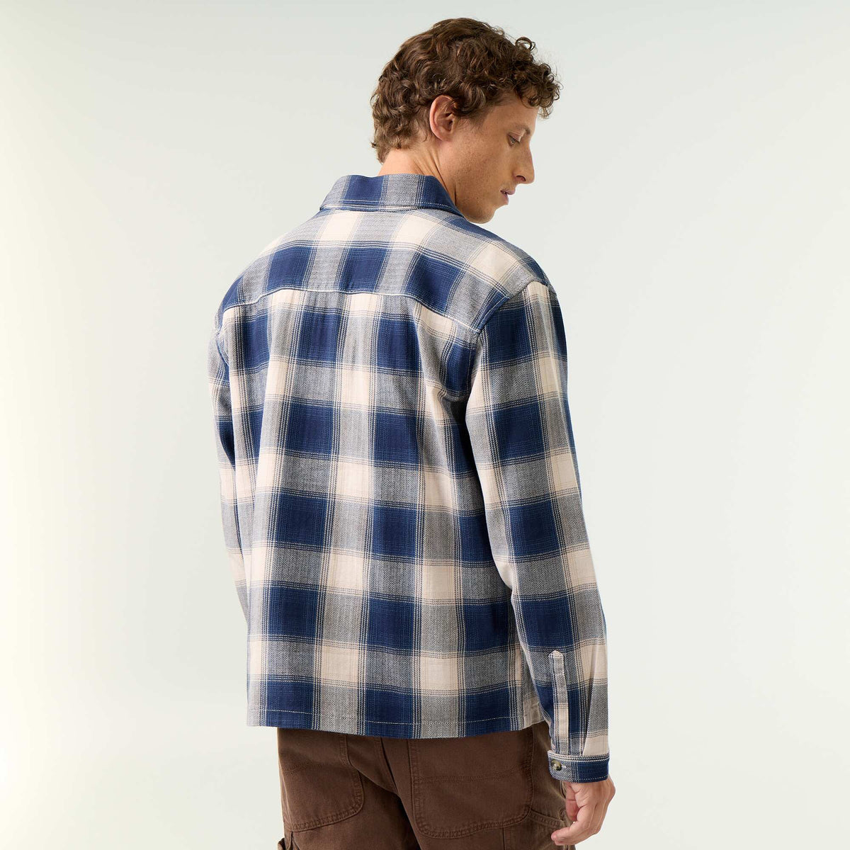 Patterned Overshirt BLUE
