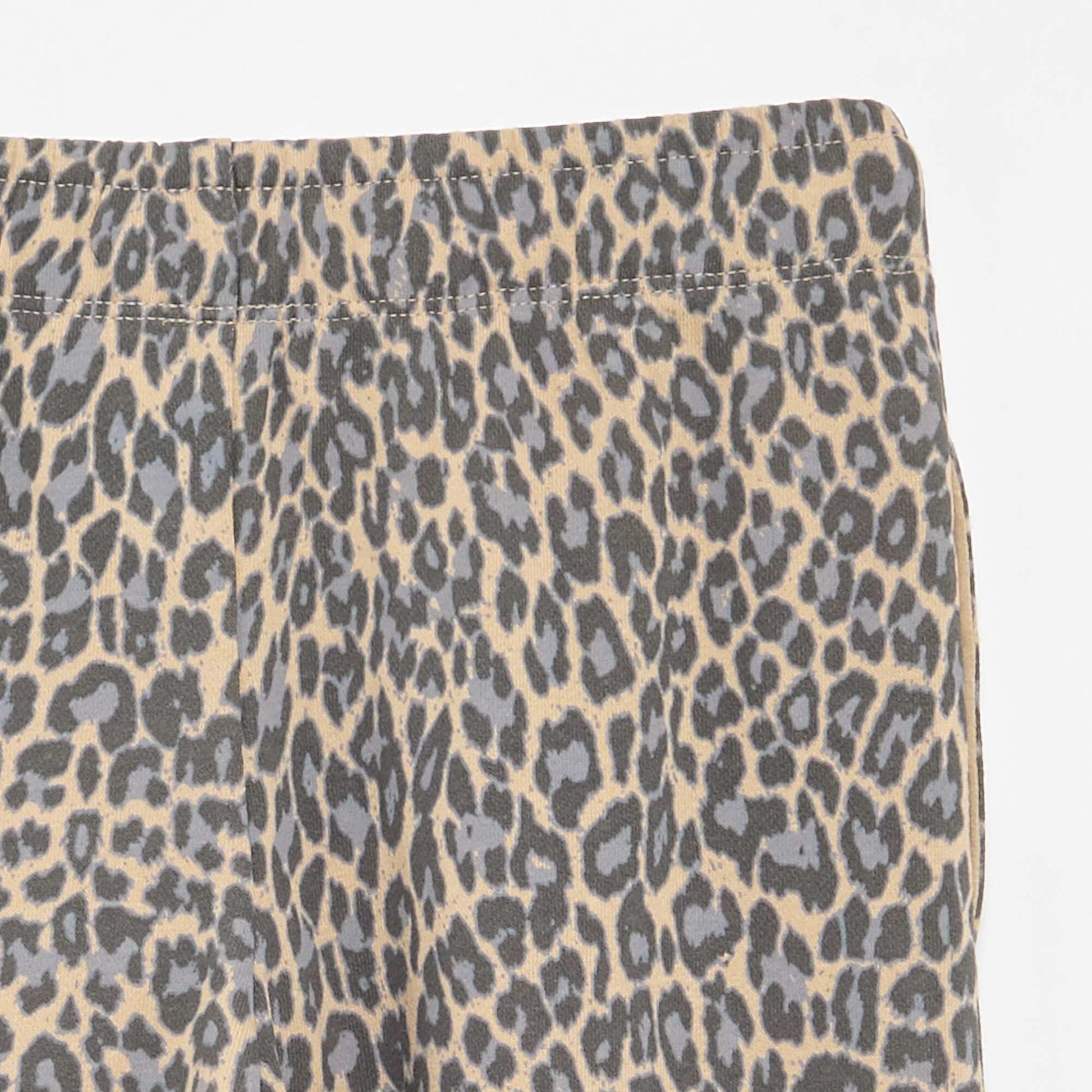 Leopard Print Joggers BEIGE