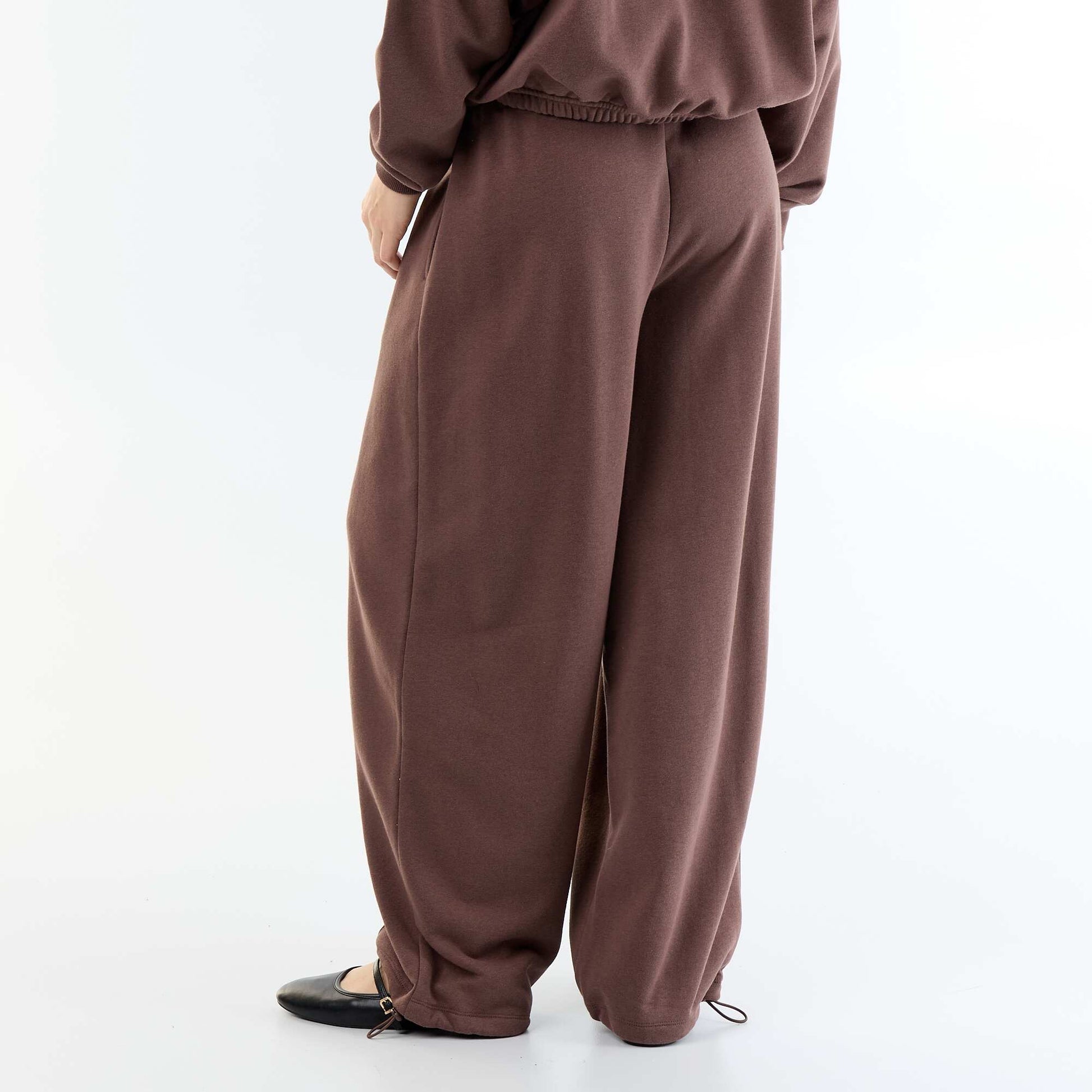 Wide Leg Sport Joggers BROWN