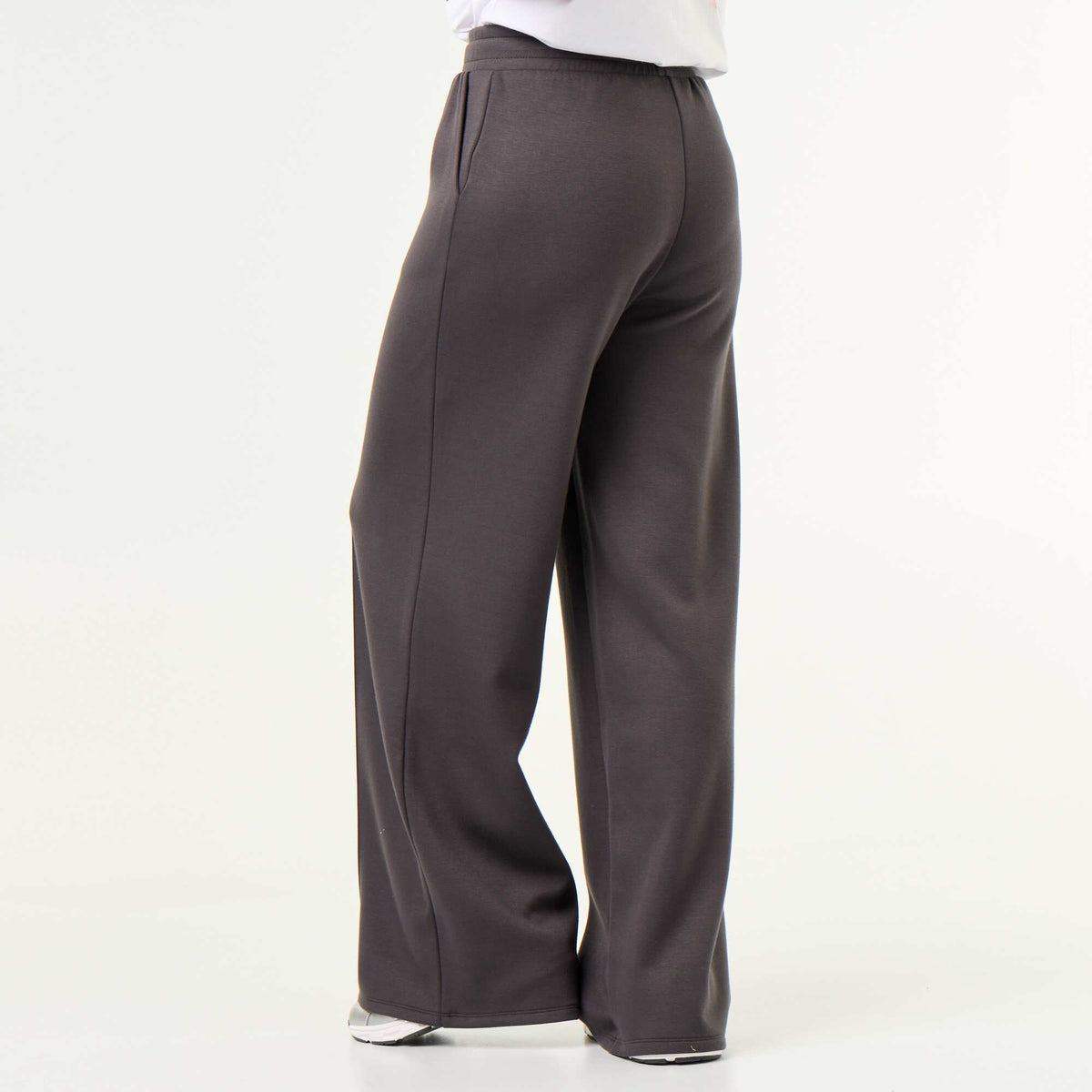 Soft-touch wide-leg trousers DARK GRAY / ANTHRACITE