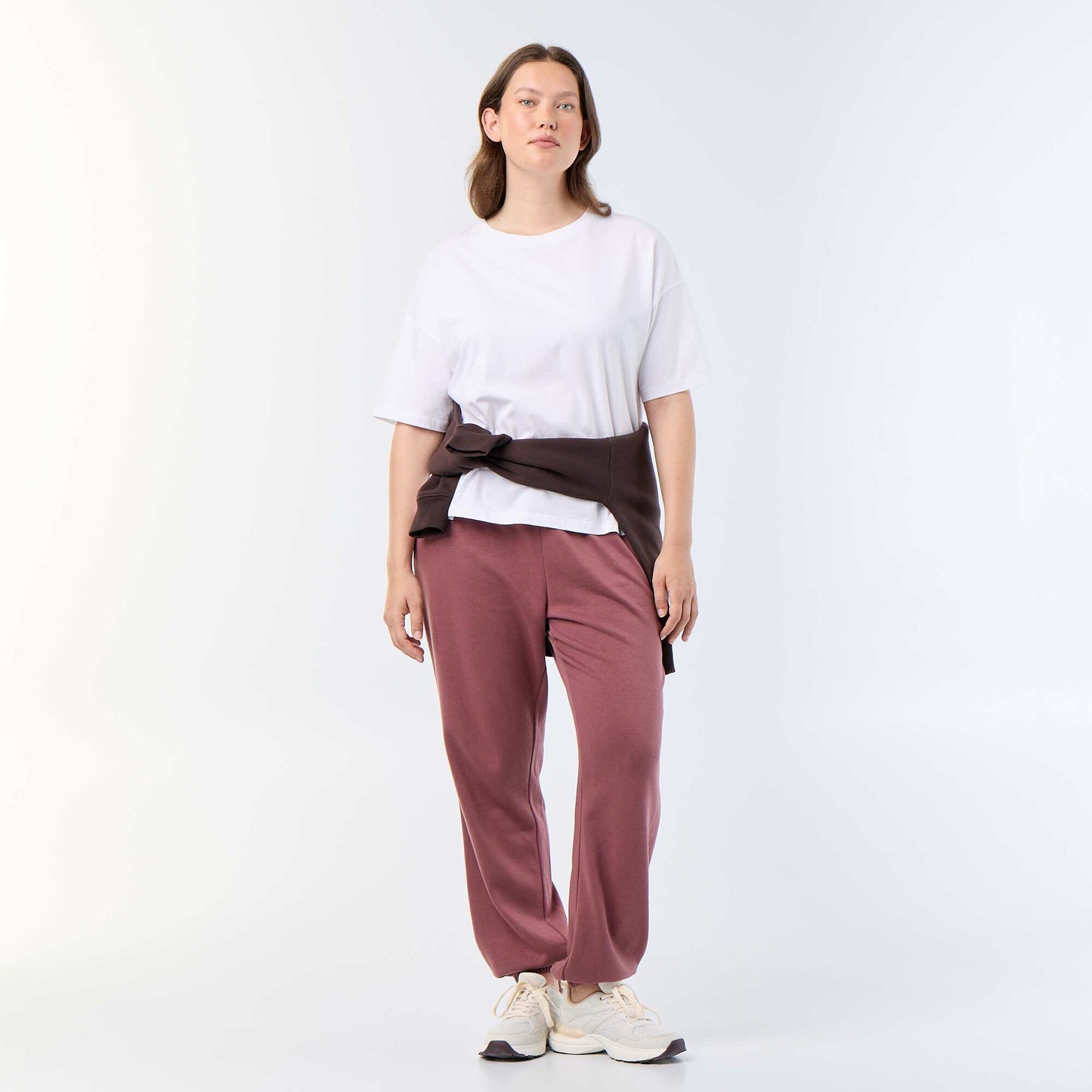 French terry jogging bottoms PINK