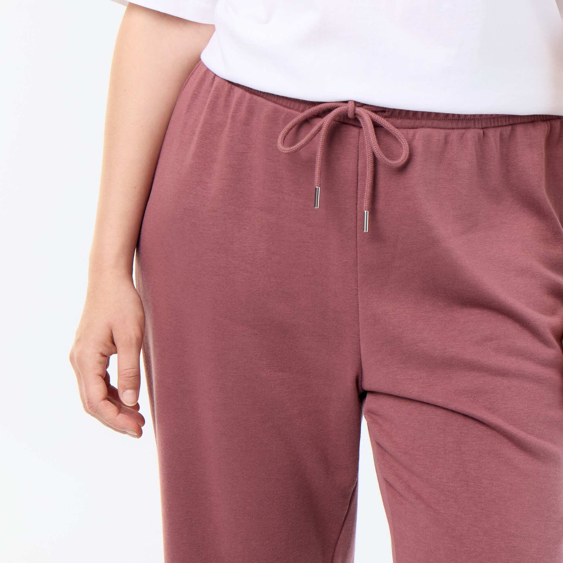 French terry jogging bottoms PINK