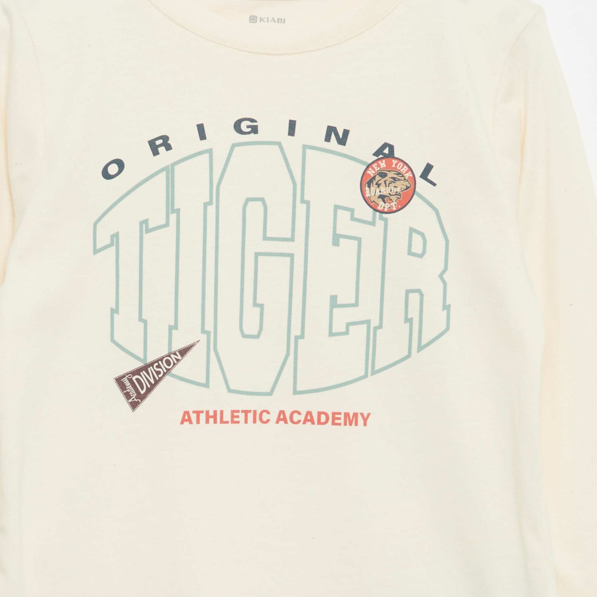 Long-sleeved printed T-shirt WHITE