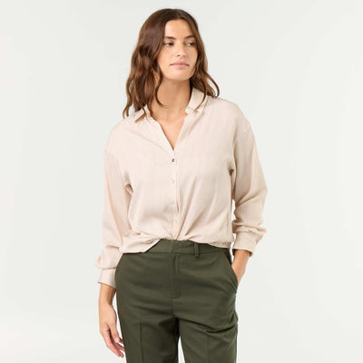 Solid Satin Blouse WHITE