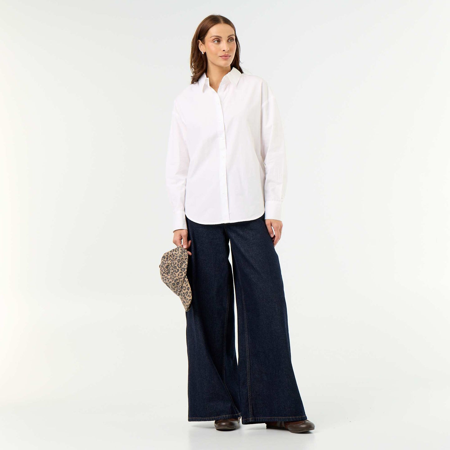 Striped Long-Sleeved Shirt WHITE