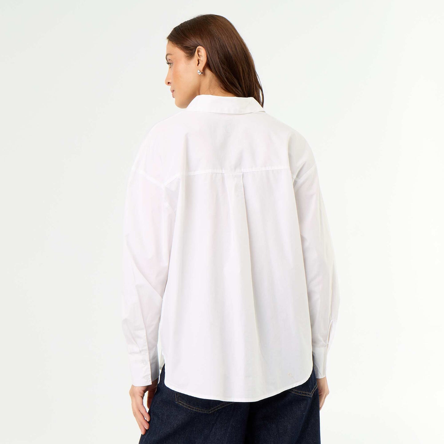 Striped Long-Sleeved Shirt WHITE