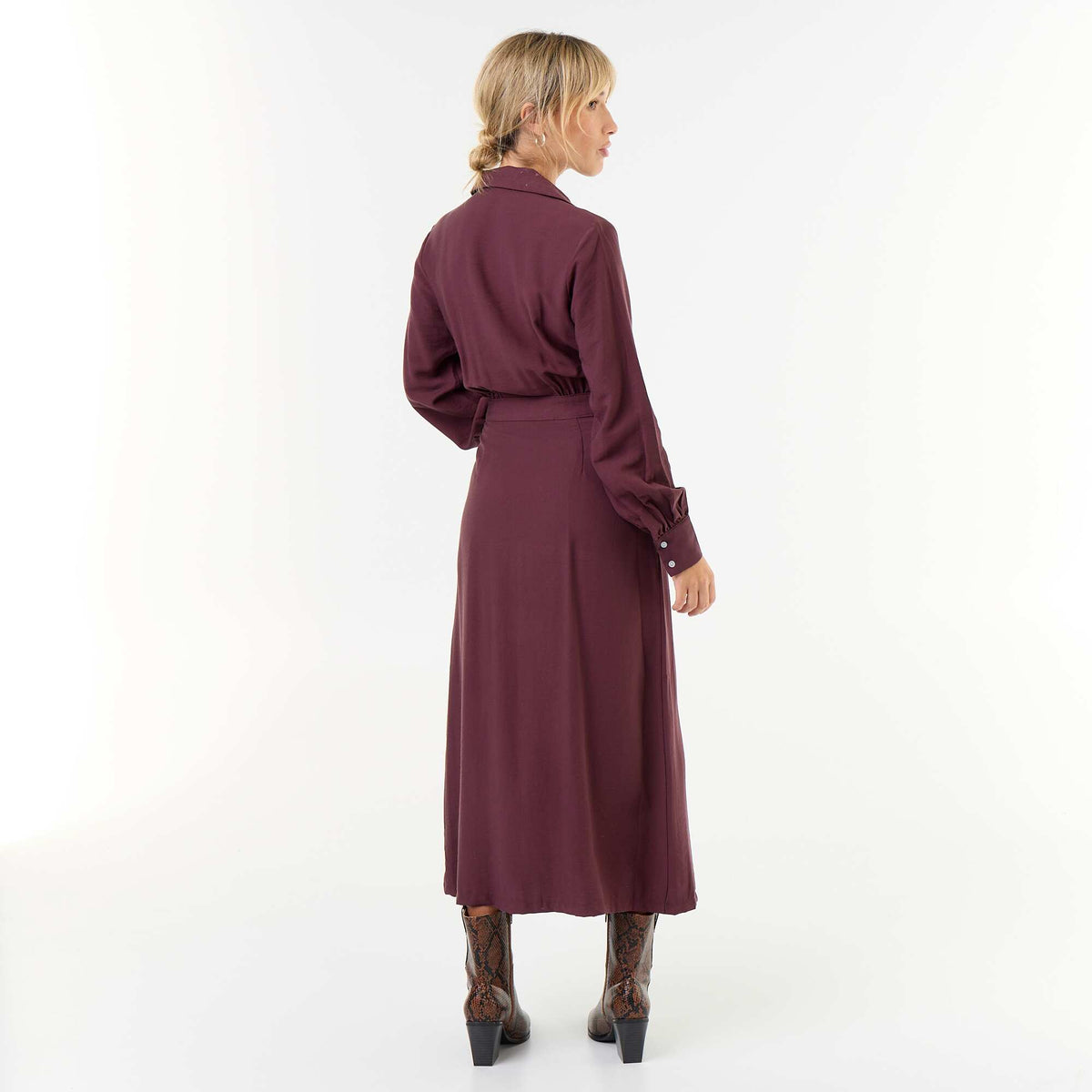 Long Shirt Dress PURPLE