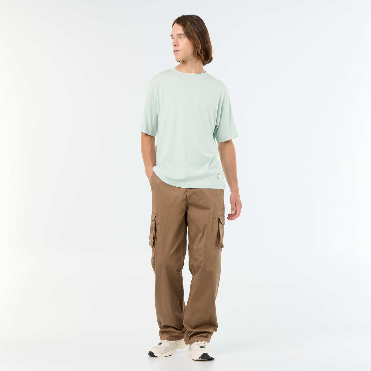 Regular Fit Multi-Pocket Trousers BROWN