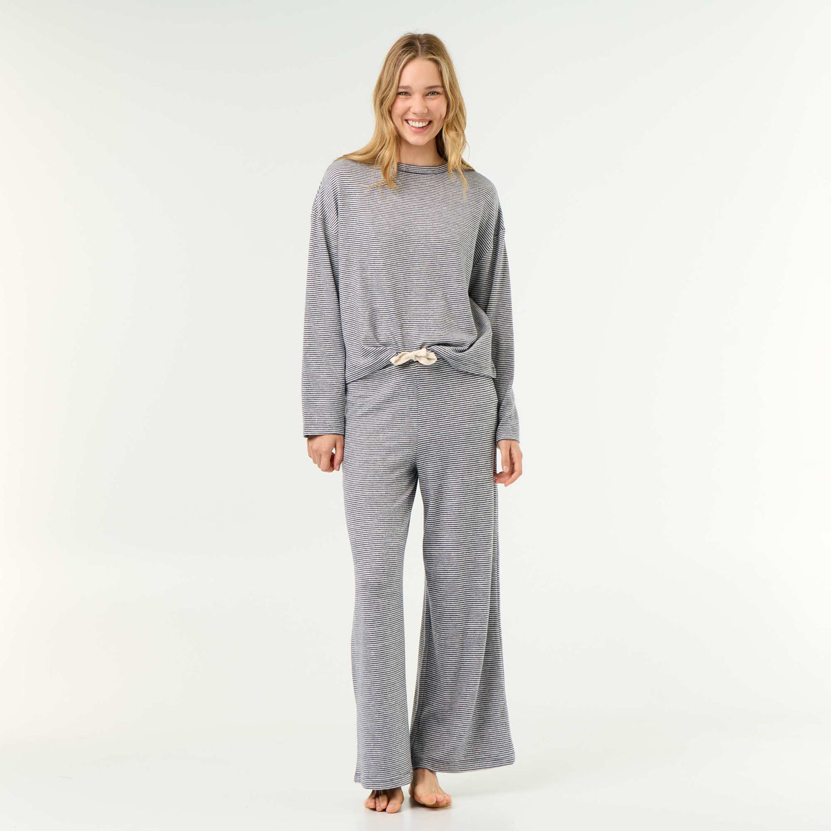 2-piece Pyjama Set - Sweatshirt + Trousers BLUE