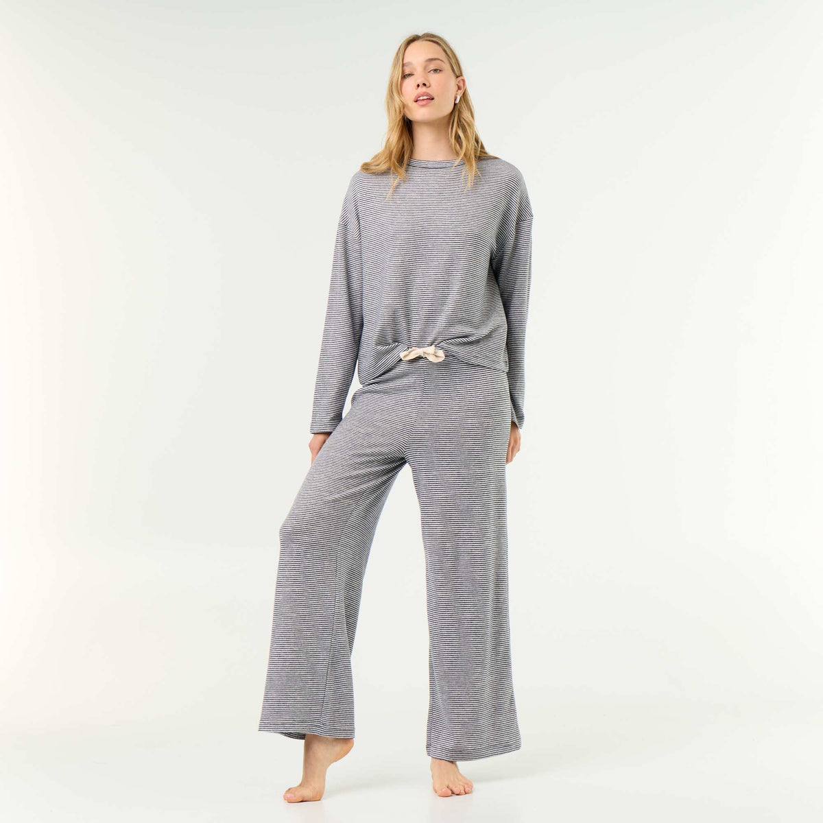 2-piece Pyjama Set - Sweatshirt + Trousers BLUE