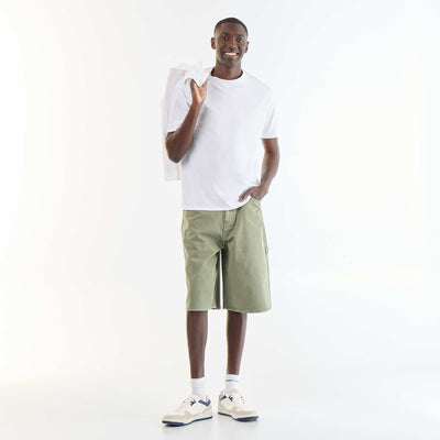 Carpenter style denim shorts KHAKI