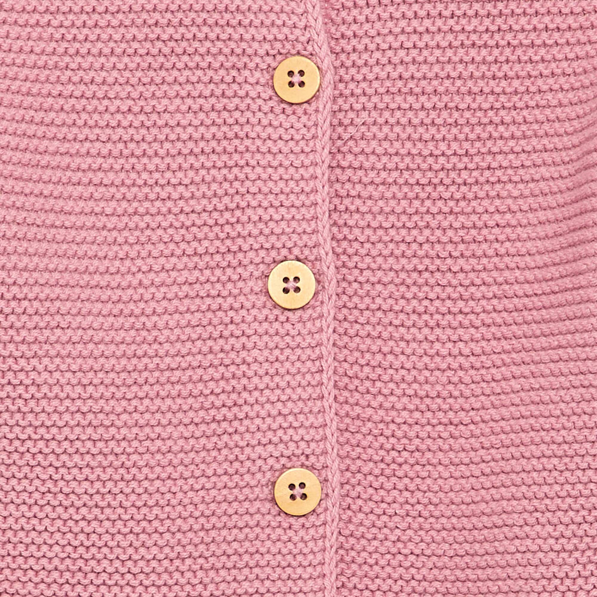 Garter Stitch Cardigan PINK
