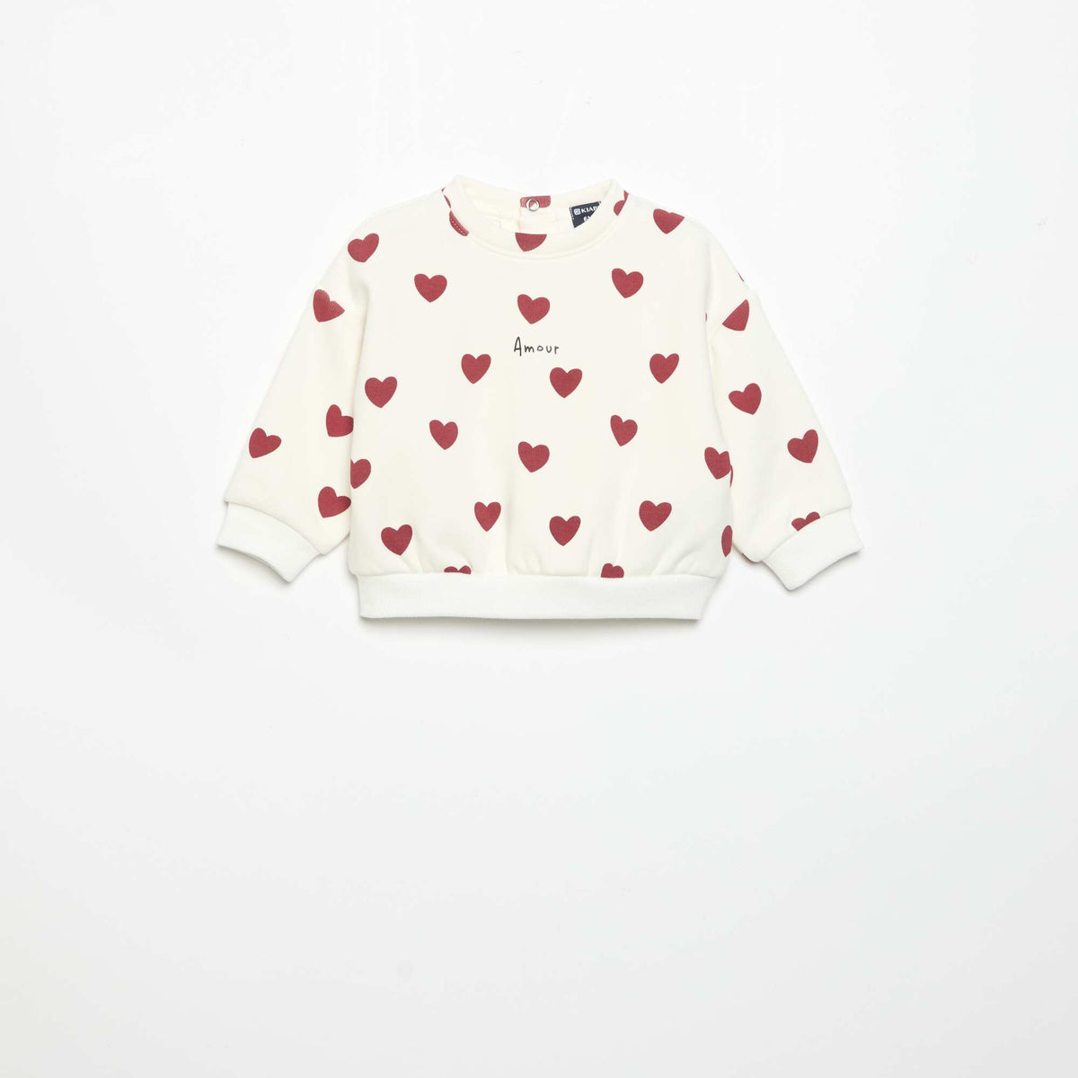 Long-sleeved sweatshirt WHITE