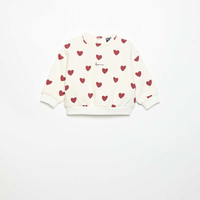 Long-sleeved sweatshirt WHITE
