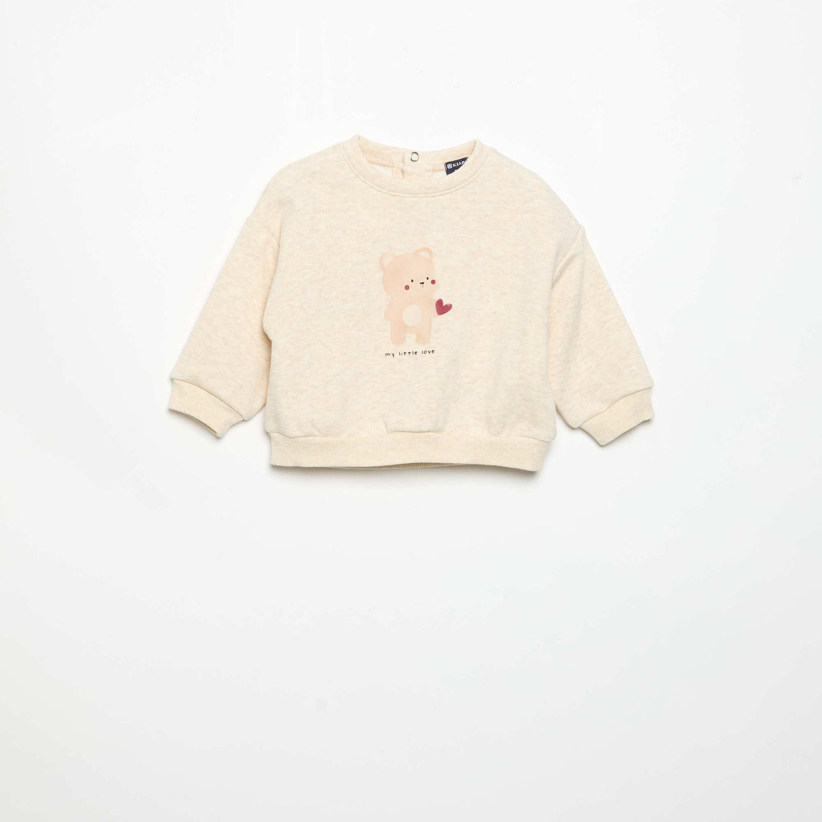 Long-sleeved sweatshirt BEIGE