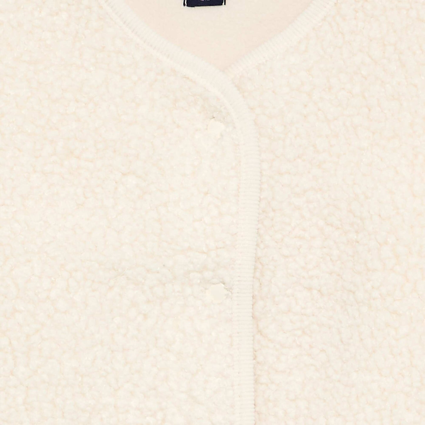 Sleeveless Faux Shearling Vest WHITE