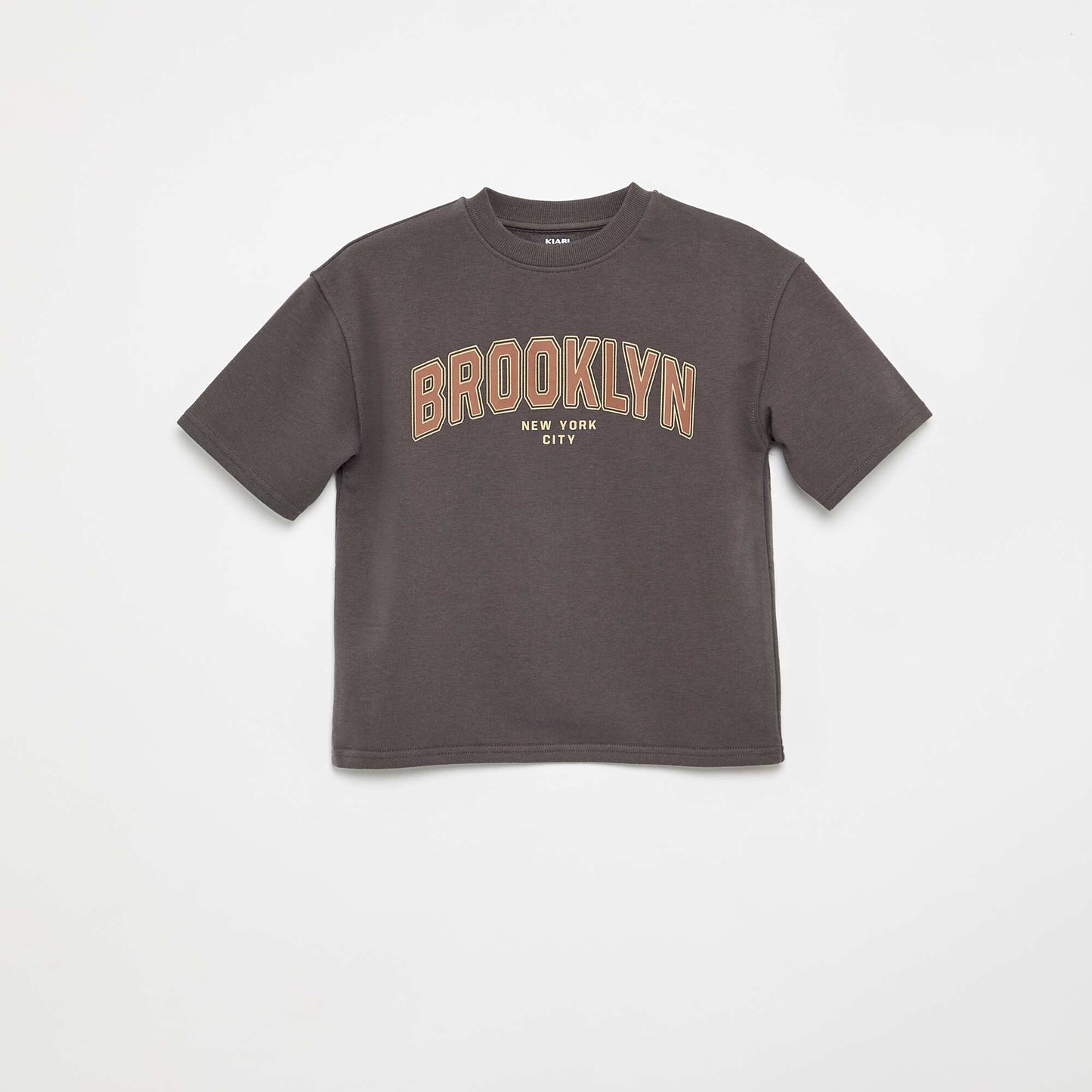 Short-sleeved printed T-shirt GREY