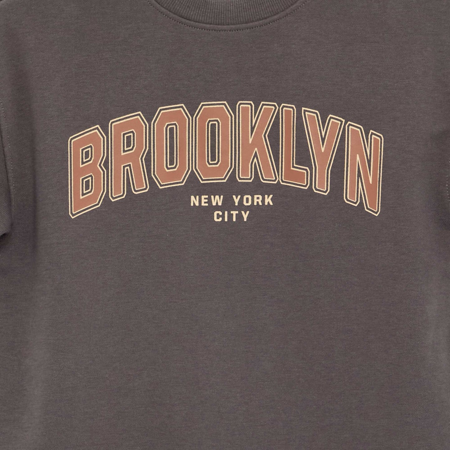 Short-sleeved printed T-shirt GREY