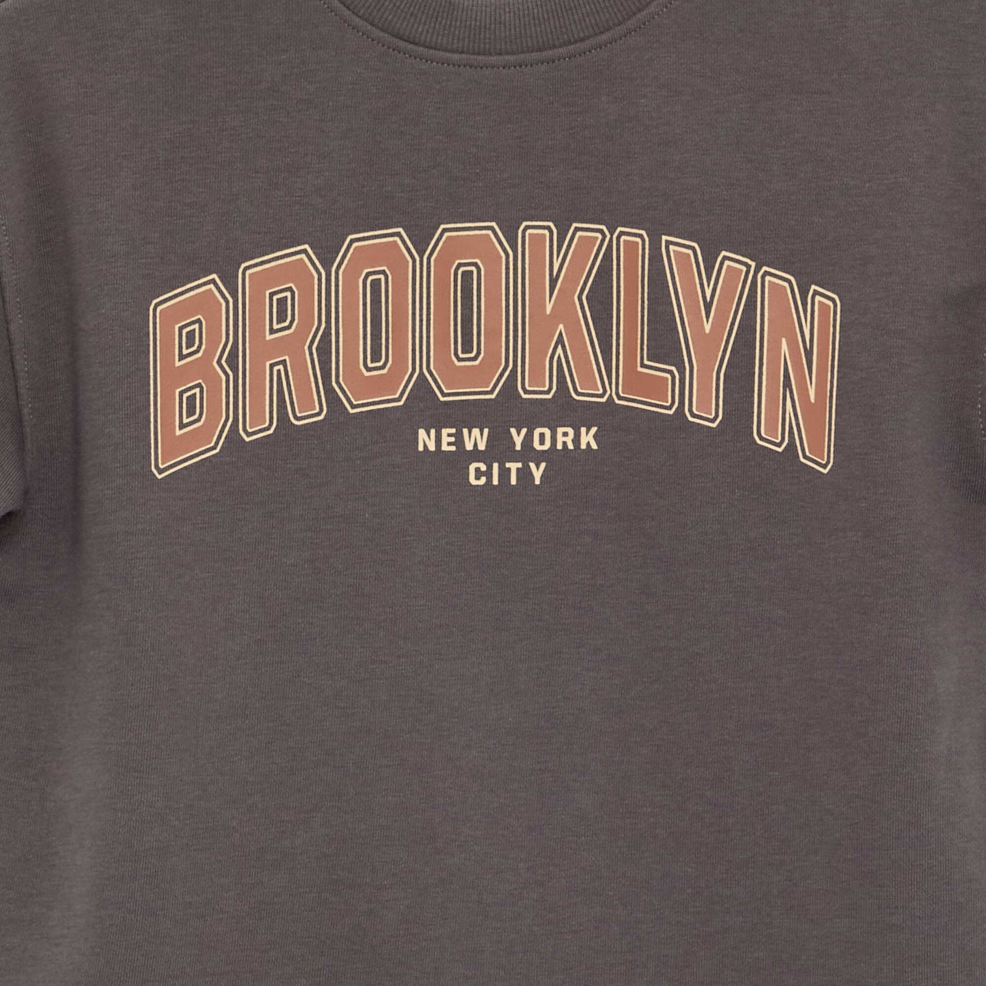 Short-sleeved printed T-shirt GREY