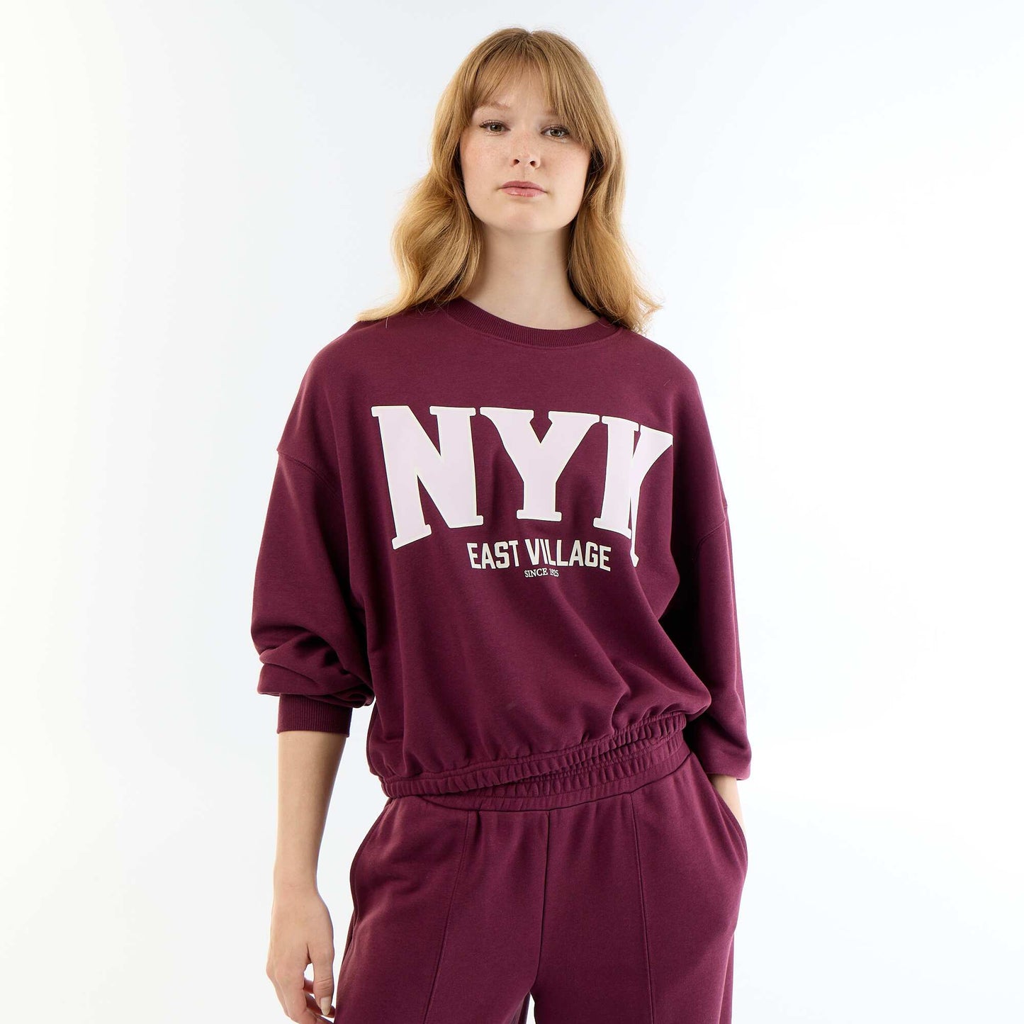 Crop top sweatshirt PURPLE