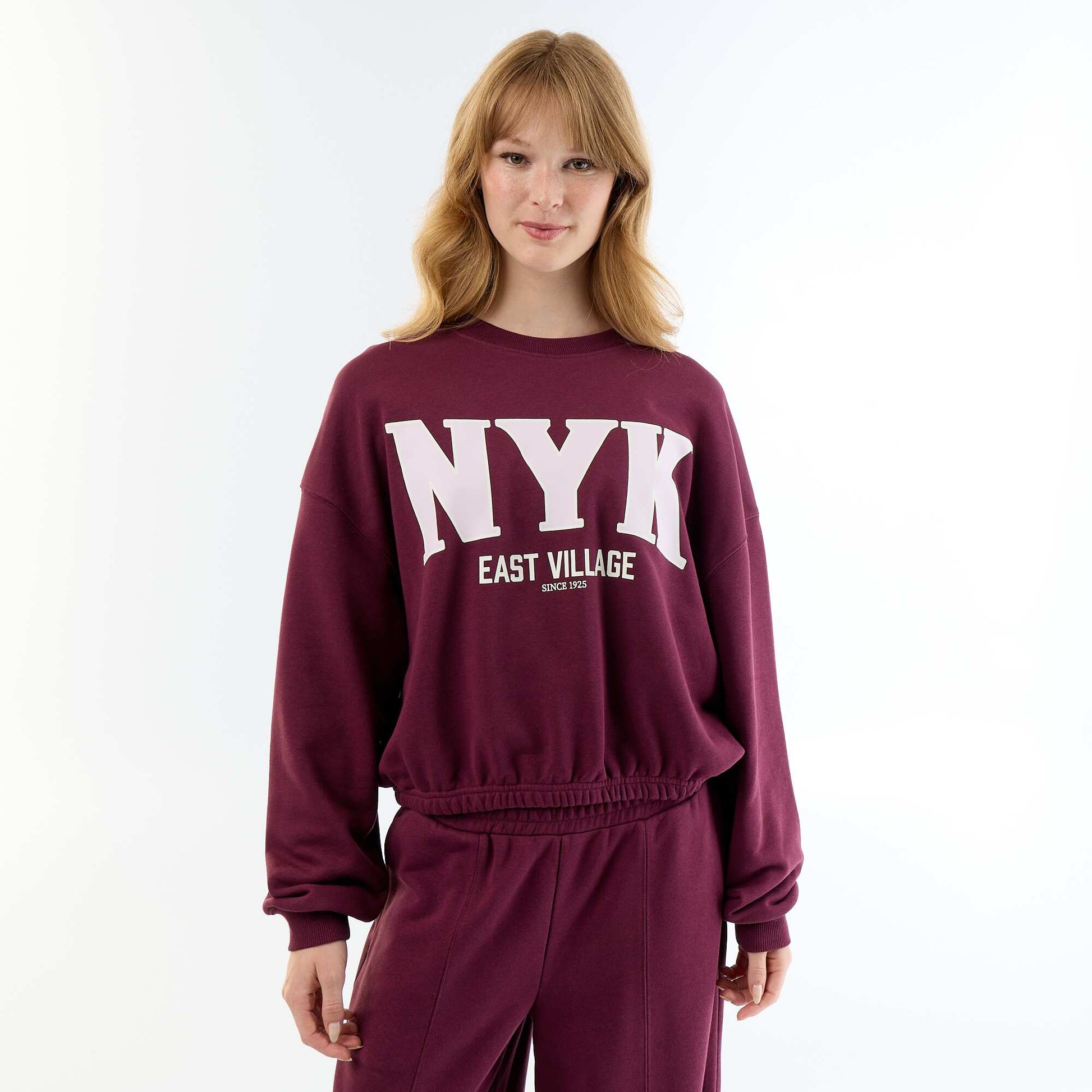 Crop top sweatshirt PURPLE