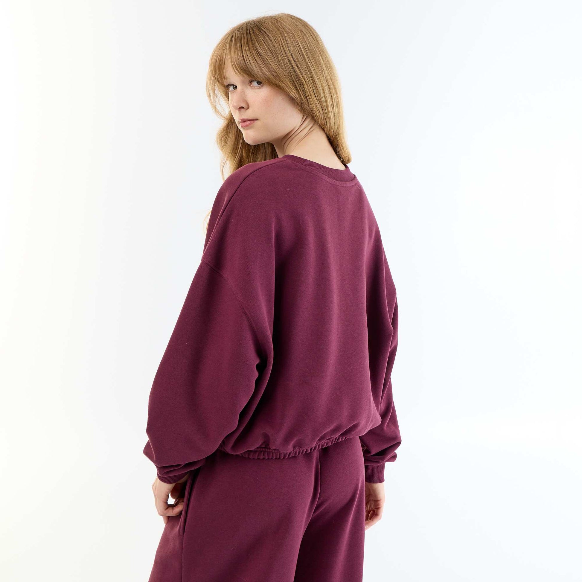 Crop top sweatshirt PURPLE