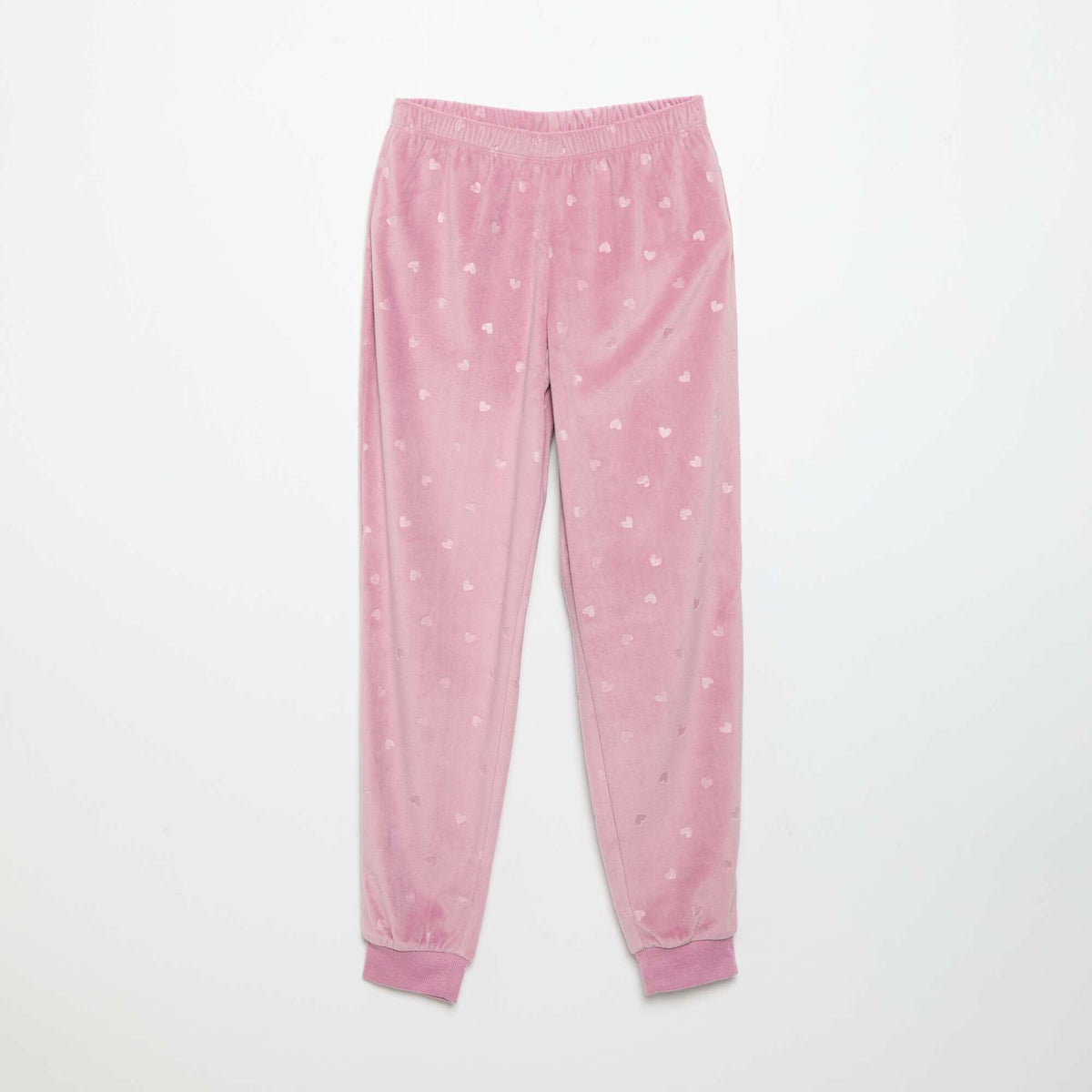 2-Piece Printed Pajama Set - Sweatshirt & Pants PINK