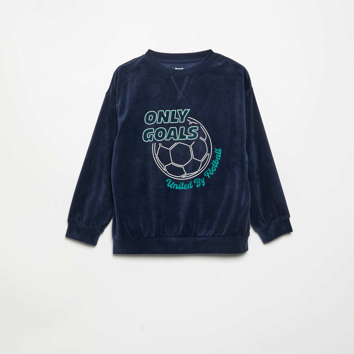 Cozy Fleece 2-Piece Pajamas - Sweatshirt + Pants BLUE