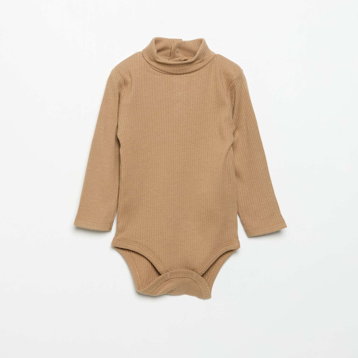 Pack of 3 Turtleneck Bodysuits BEIGE
