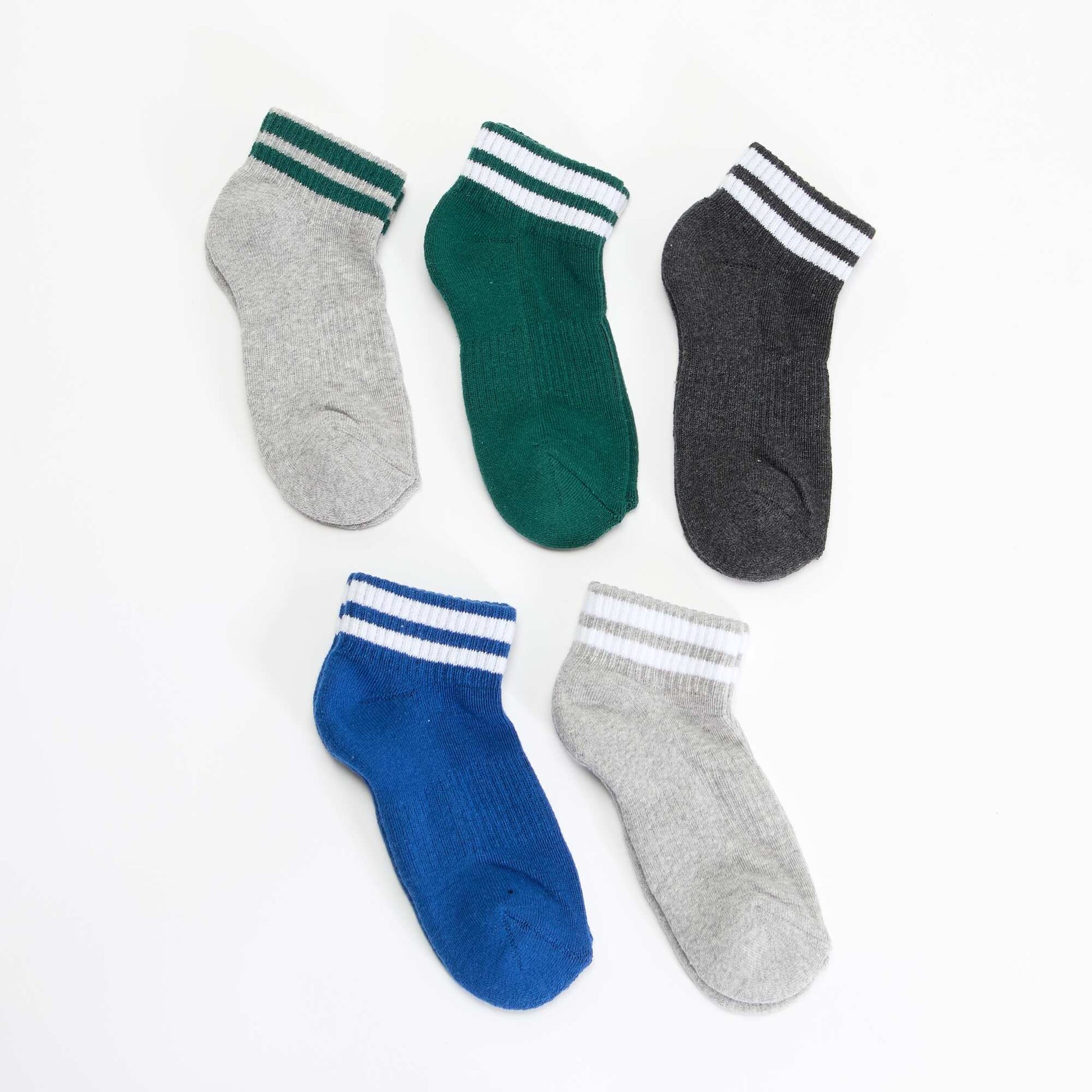 Pack of 5 sports socks GREY