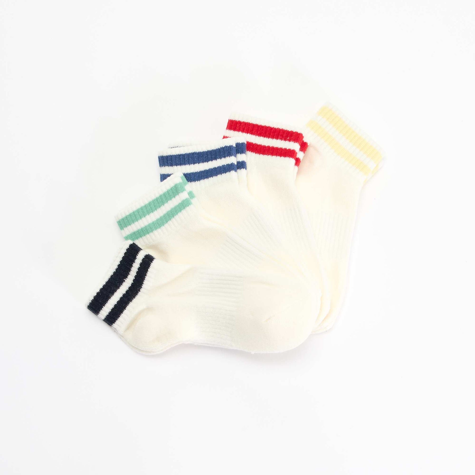 Pack of 5 sports socks WHITE