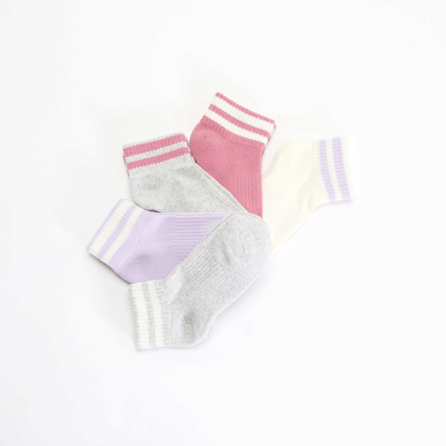 Pack of 5 Sports Socks PINK