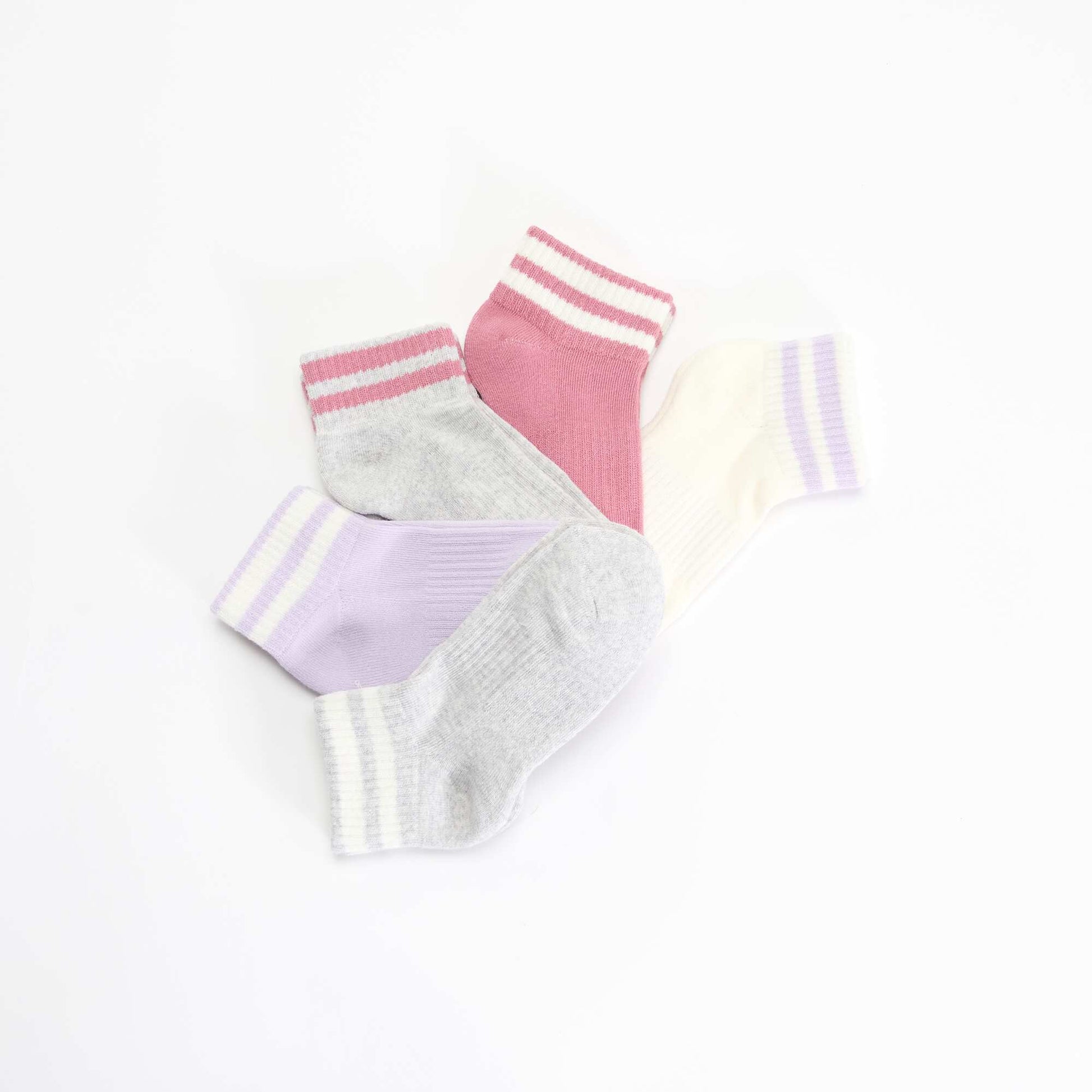 Pack of 5 Sports Socks PINK