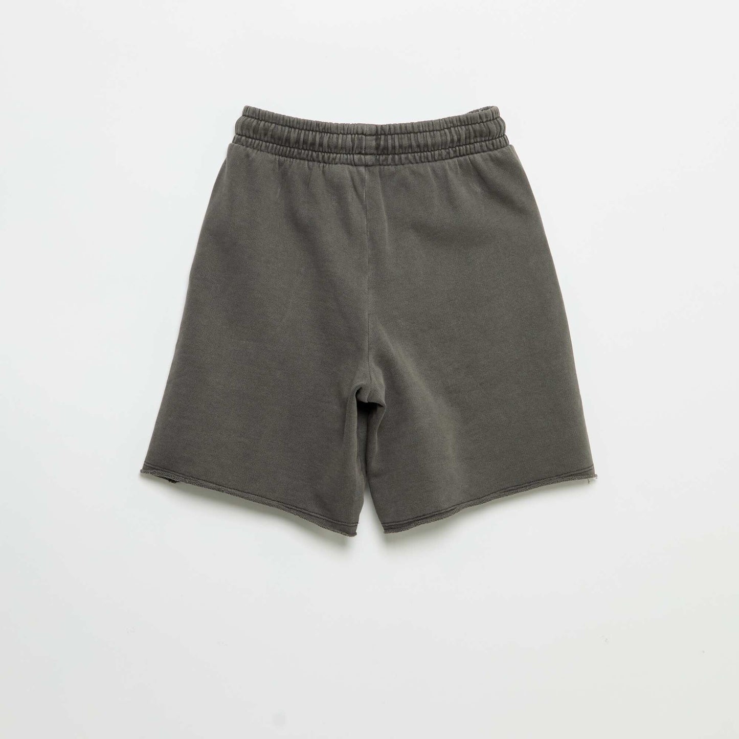 Lightweight Printed Fleece Shorts GREY