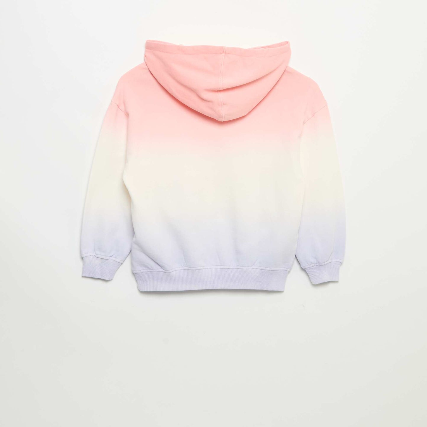 Tie-dye Hooded Long-Sleeve Sweatshirt PINK