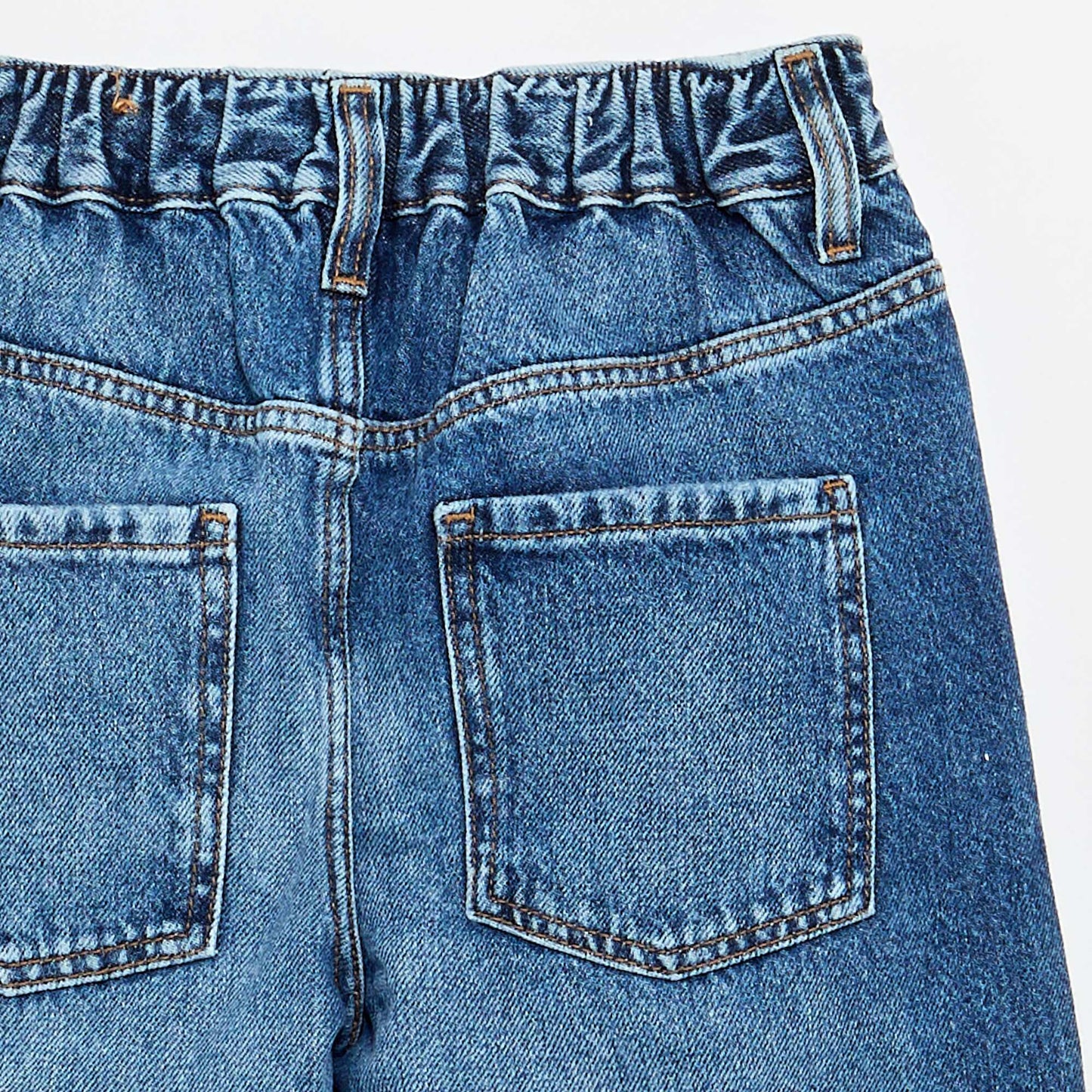 Wide-leg denim trousers BLUE