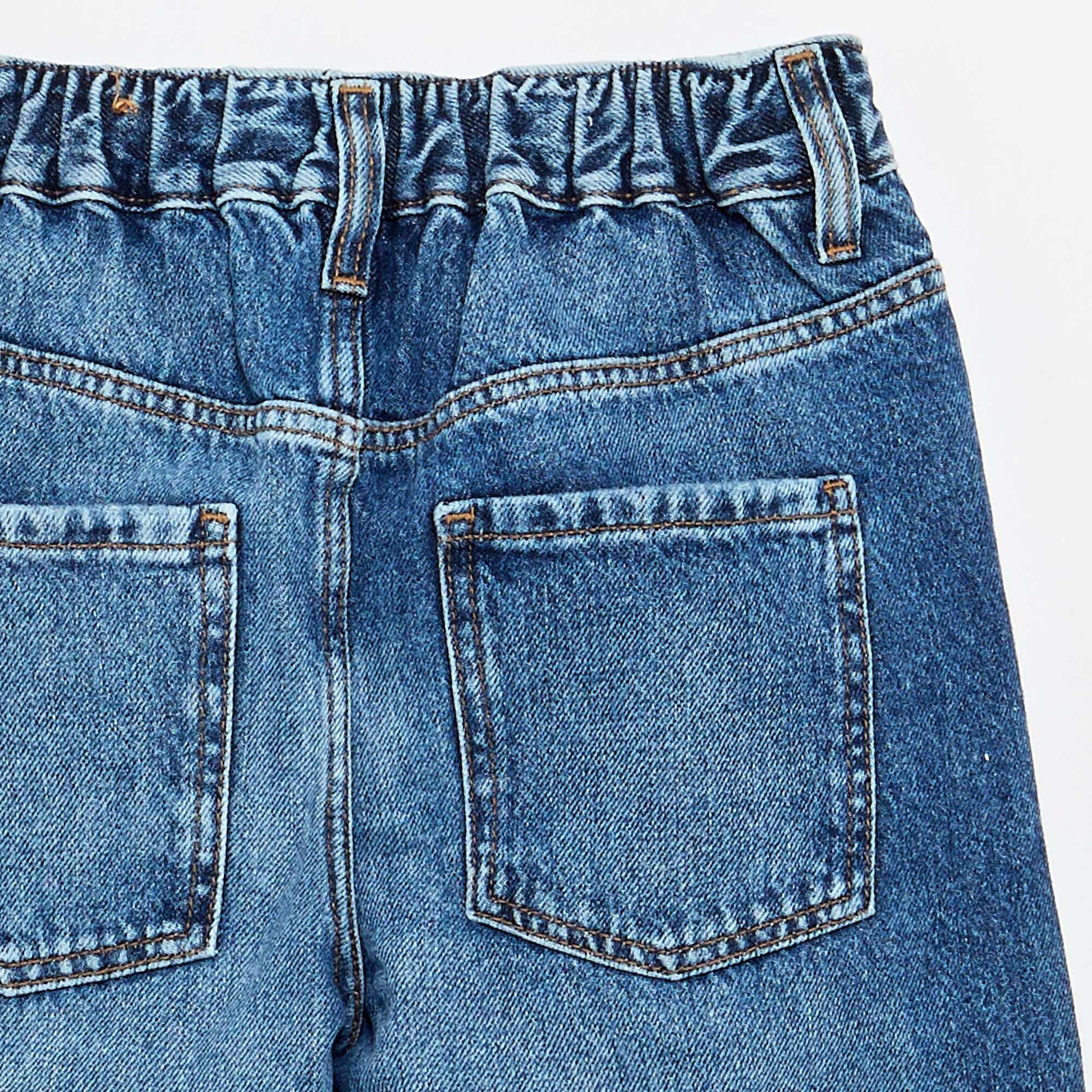 Wide-leg denim trousers BLUE