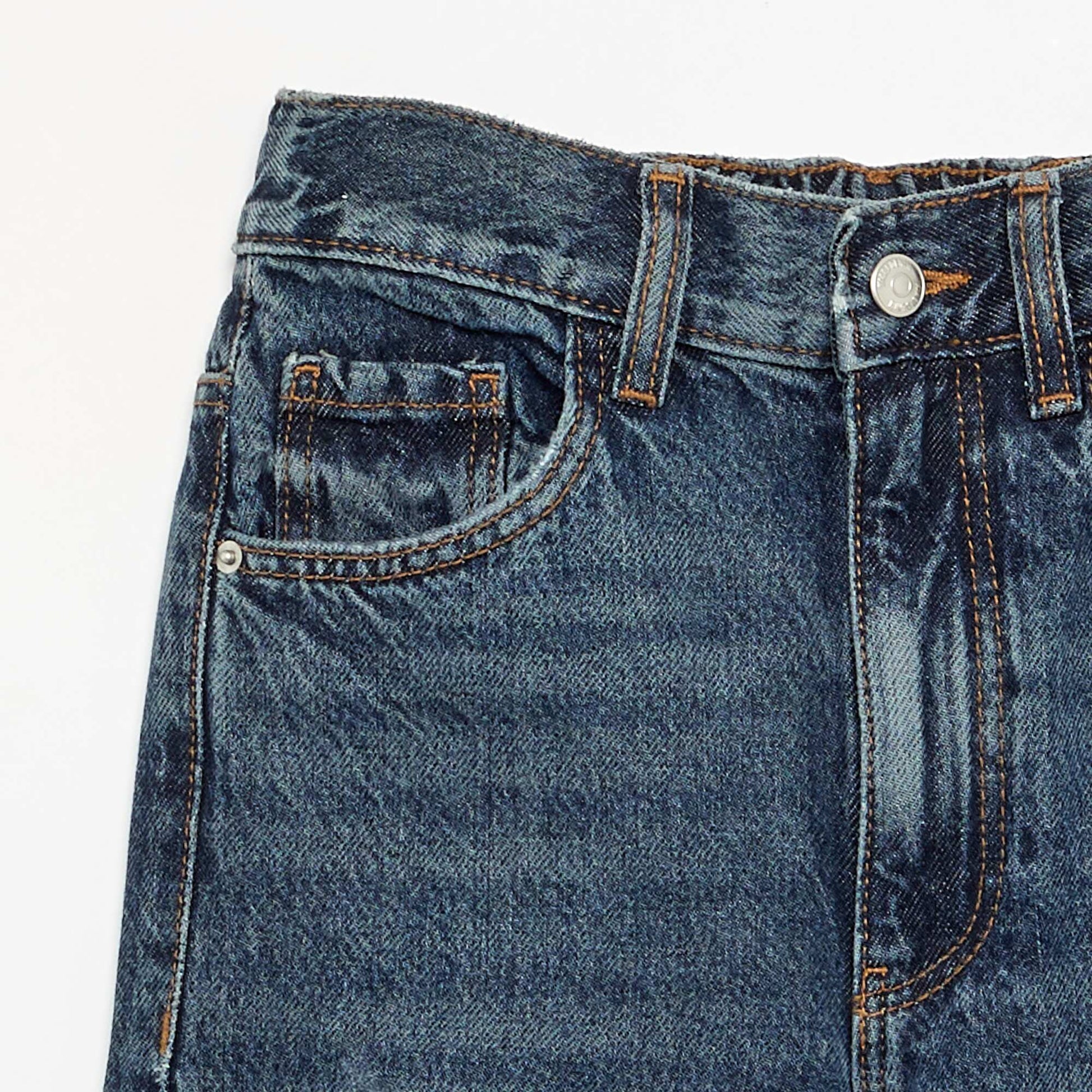 Wide-leg denim trousers BLUE