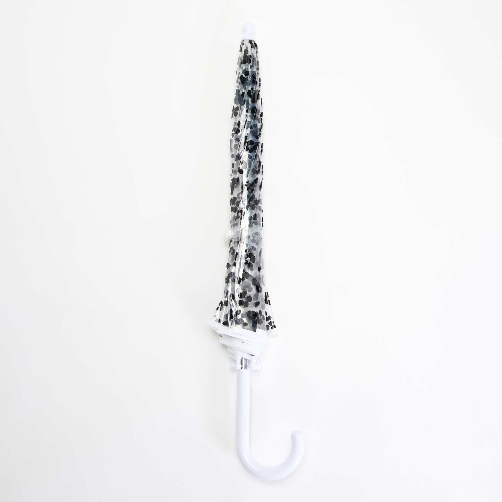 'Mickey' Leopard Print Umbrella WHITE