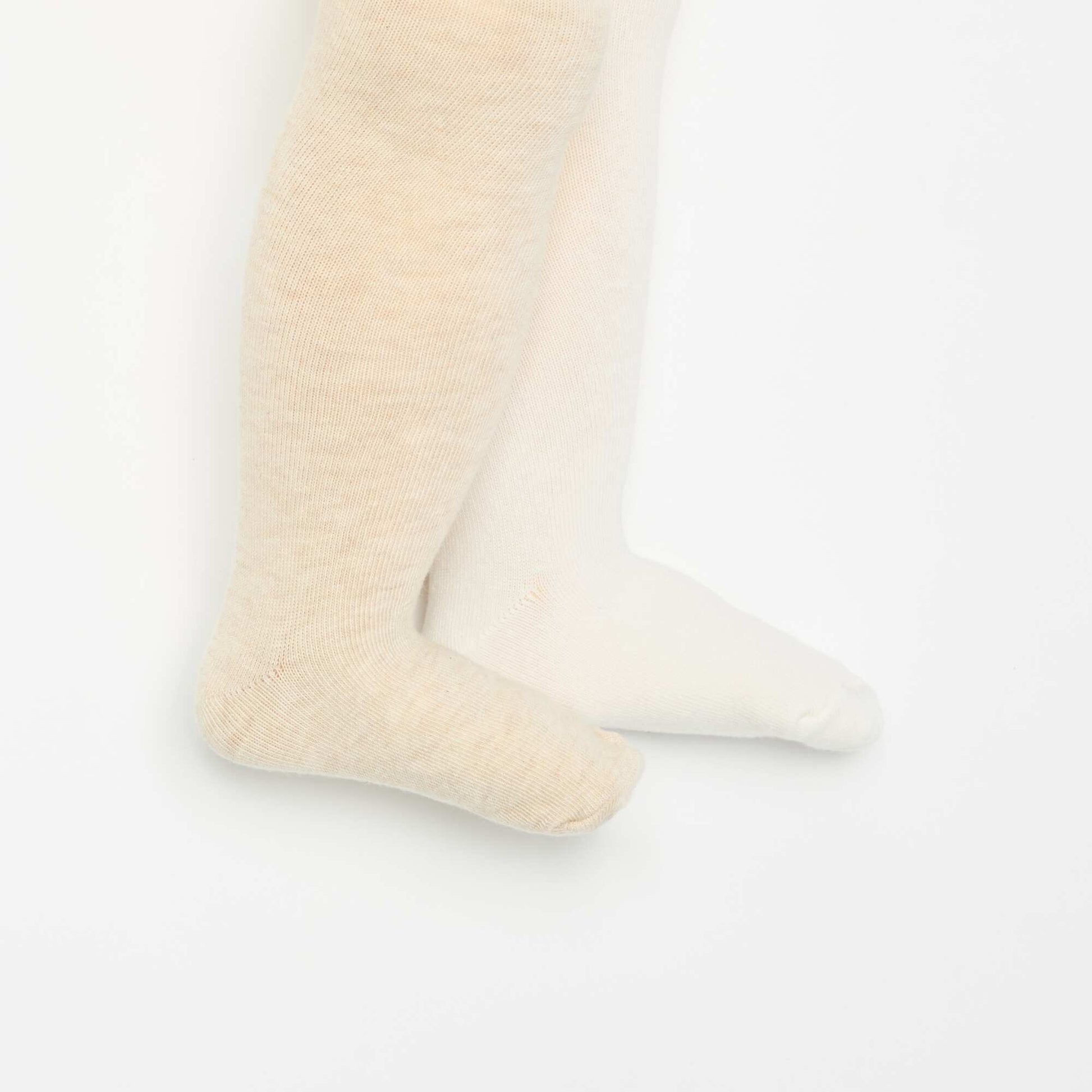 Pack of 2 pairs of tights BEIGE
