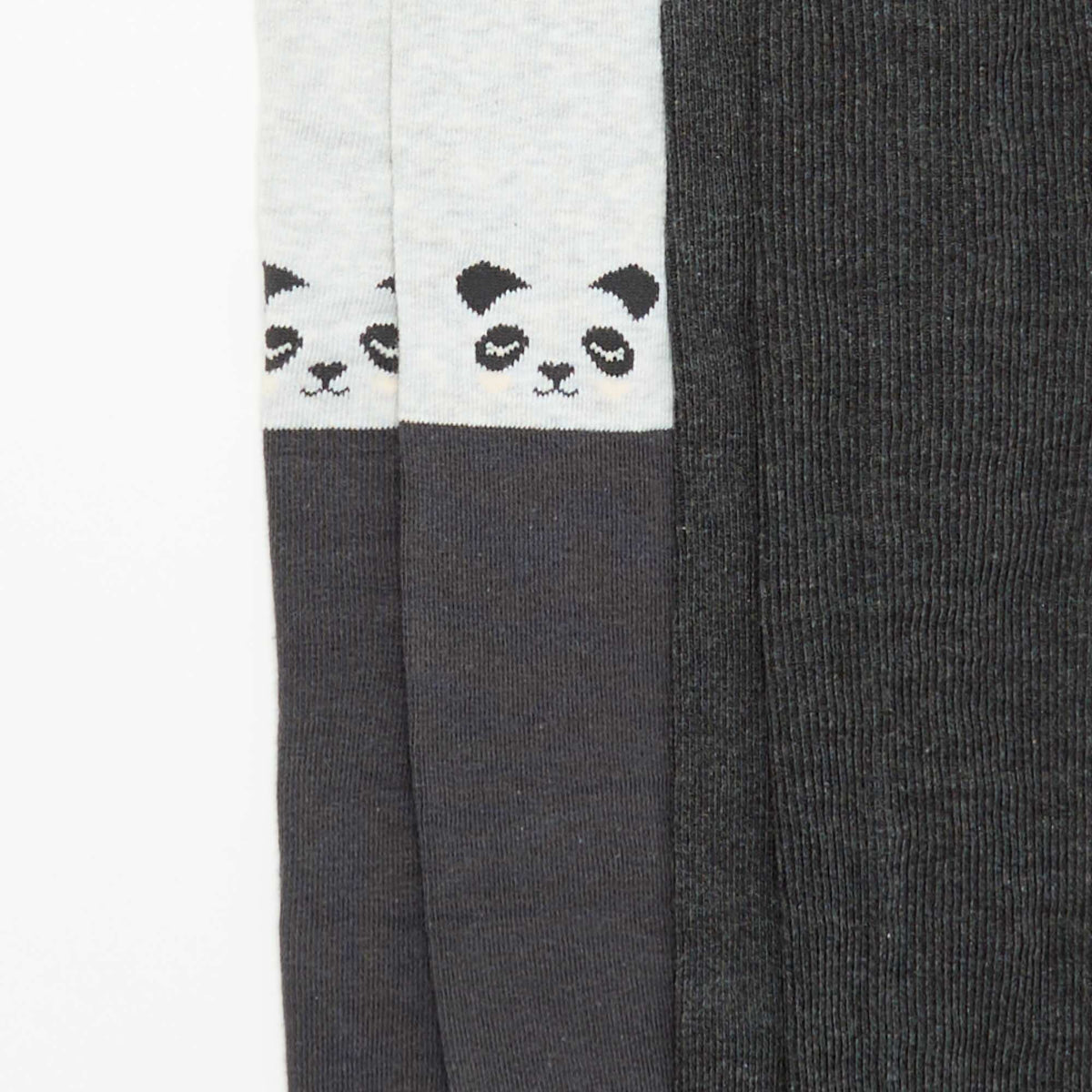 2-pack of patterned tights GREY
