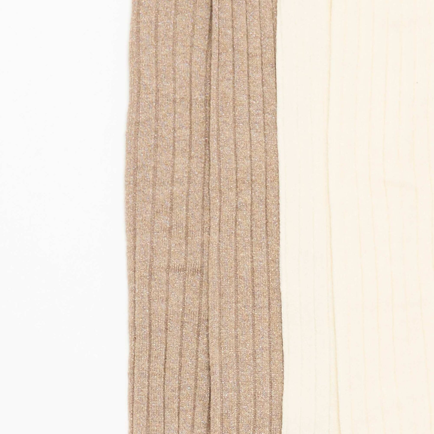 2-pack of Ribbed Tights BEIGE