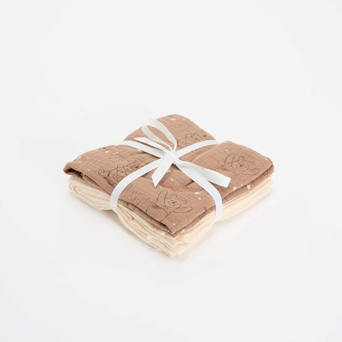 Set of 2 'Disney' Muslin Swaddles BEIGE